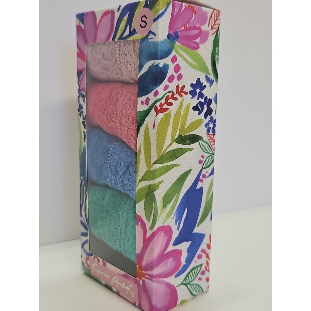 Carrie Amber Women Size S Intimates 5PK Lace Hipster Multicolor Gift Box Panties - Picture 2 of 6